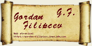 Gordan Filipčev vizit kartica